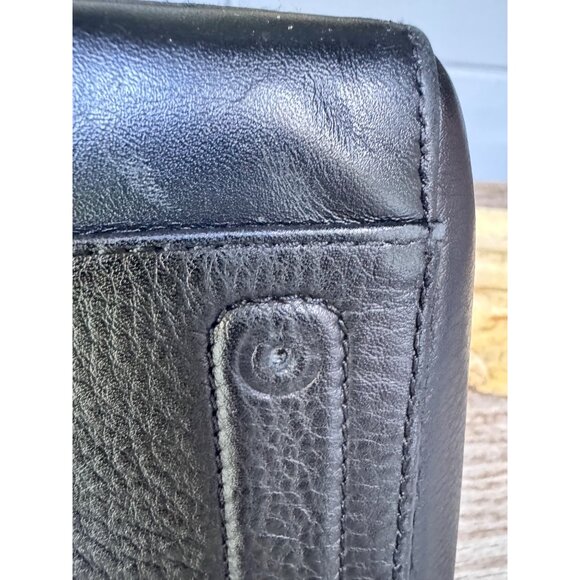 Christian Dior Black Pebbled Leather Bowling Bag Satchel Italy (1 Missing Stud) - Picture 8 of 12